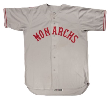 2012 Mike Moustakas Game Worn Kansas City Monarchs Negro League Jersey (MLB Authenticated)